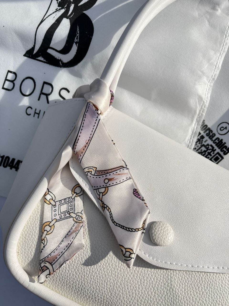White purse